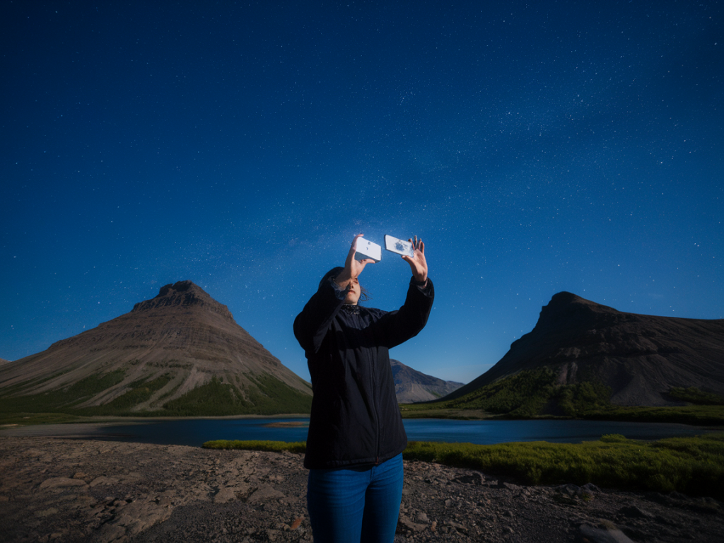 Wie du mit zwei smartphone-tricks und einer günstigen led-leuchte bei nacht echte reiseaufnahmen ohne tripod machst