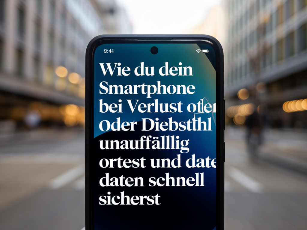 Wie du dein smartphone bei verlust oder diebstahl unauffällig ortest und daten schnell sicherst