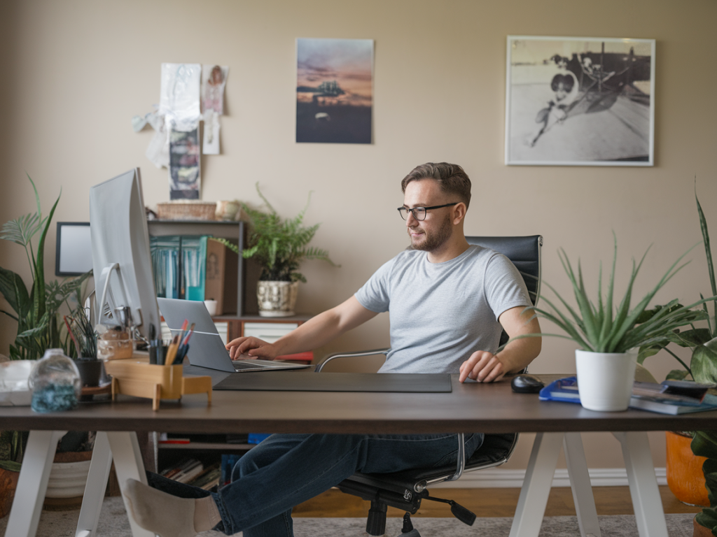 wie du dein arbeitszimmer ergonomisch einrichtest ohne teure büromöbel zu kaufen