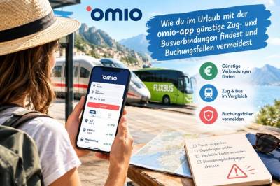 Wie du im Urlaub mit der omio‑app günstige zug‑ und busverbindungen findest und Buchungsfallen vermeidest
